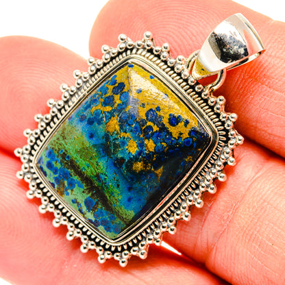Azurite Pendants handcrafted by Ana Silver Co - PD30176