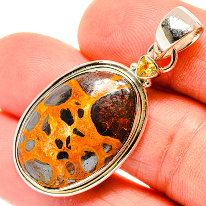 Bauxite Pendants handcrafted by Ana Silver Co - PD30177