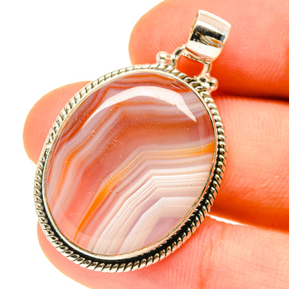 Botswana Agate Pendants handcrafted by Ana Silver Co - PD3018