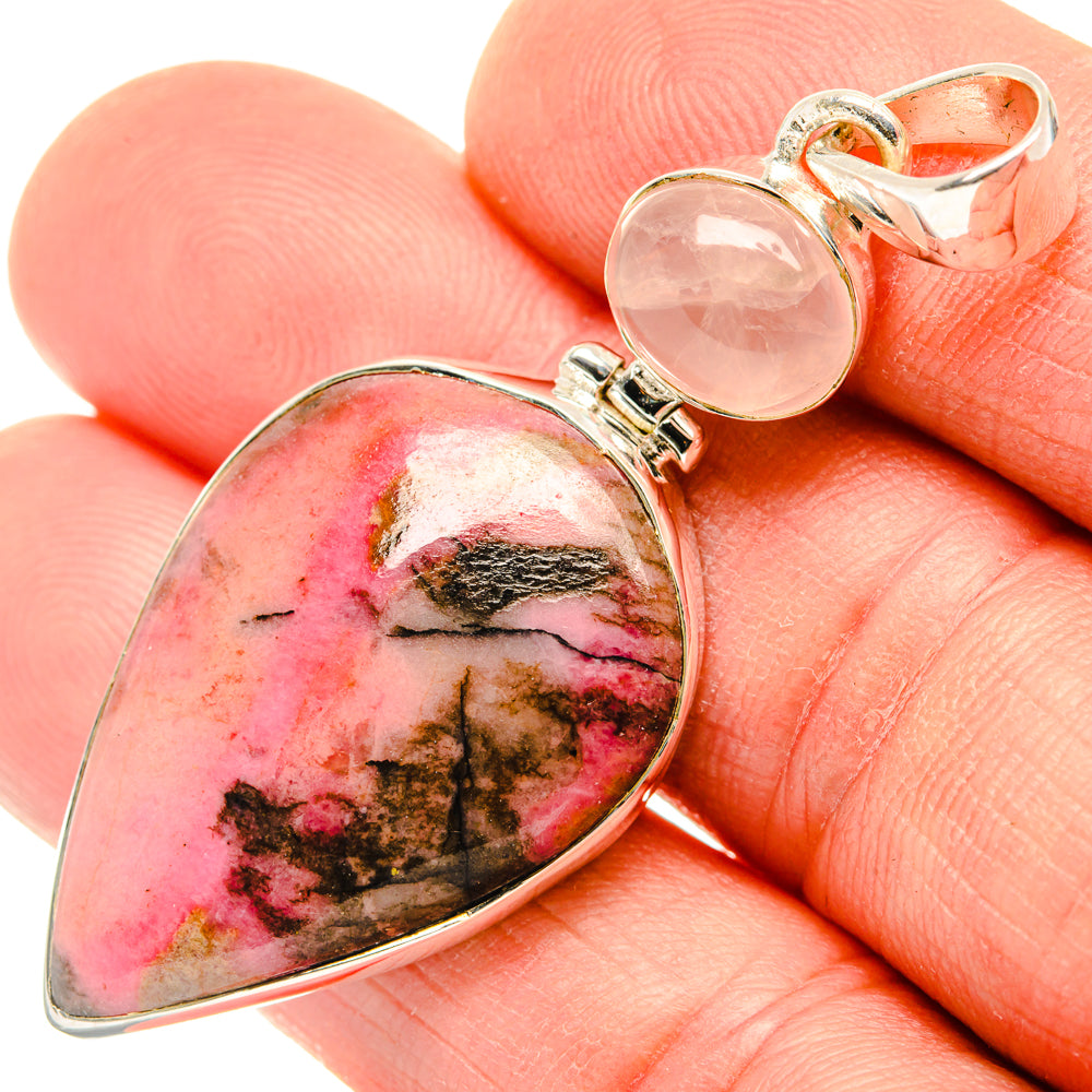Rhodonite Pendants handcrafted by Ana Silver Co - PD30180