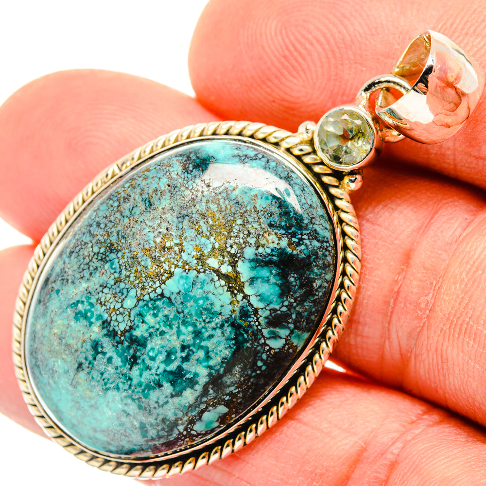 Tibetan Turquoise Pendants handcrafted by Ana Silver Co - PD30184