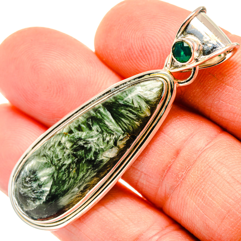 Seraphinite Pendants handcrafted by Ana Silver Co - PD30188