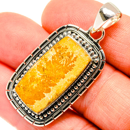 Germany Psilomelane Dendrite Pendants handcrafted by Ana Silver Co - PD30195