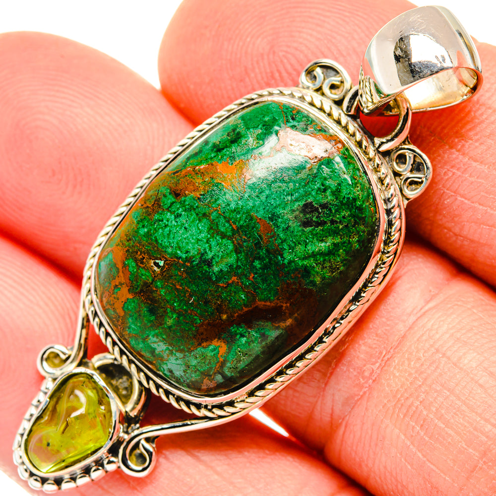 Malachite Pendants handcrafted by Ana Silver Co - PD30196