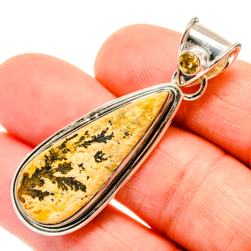 Germany Psilomelane Dendrite Pendants handcrafted by Ana Silver Co - PD30200