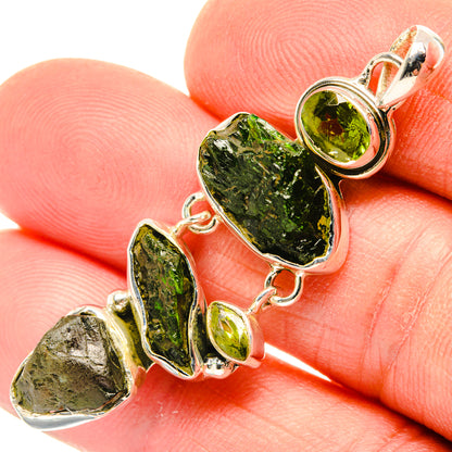 Chrome Diopside Pendants handcrafted by Ana Silver Co - PD30203