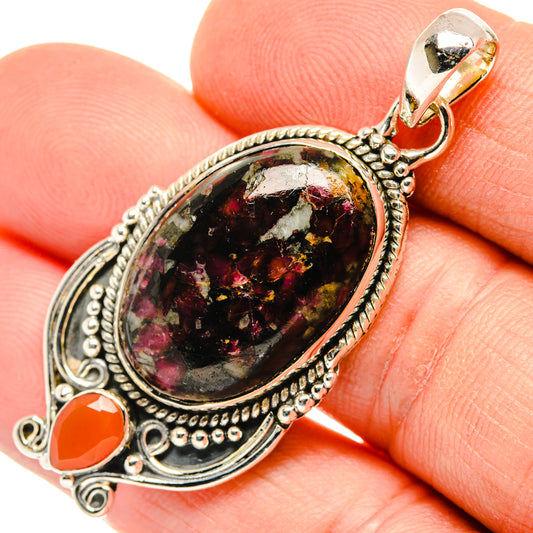 Russian Eudialyte Pendants handcrafted by Ana Silver Co - PD30204