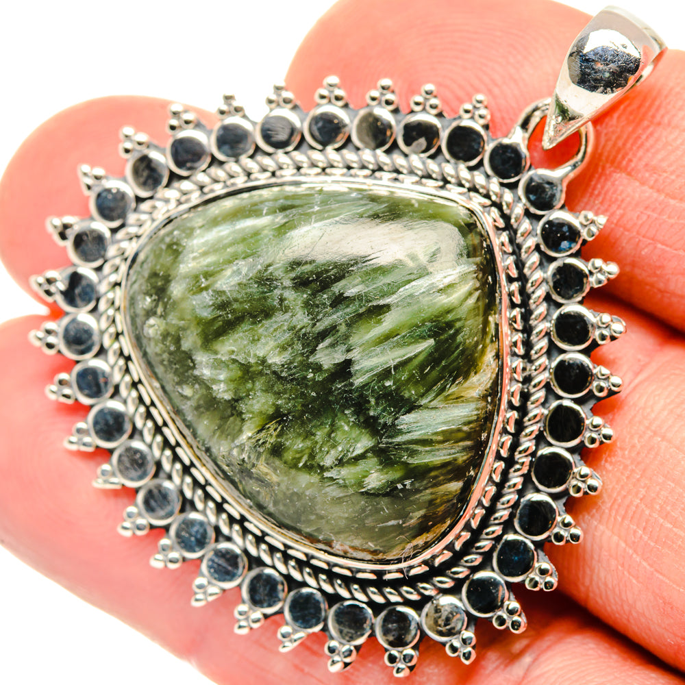Seraphinite Pendants handcrafted by Ana Silver Co - PD30206
