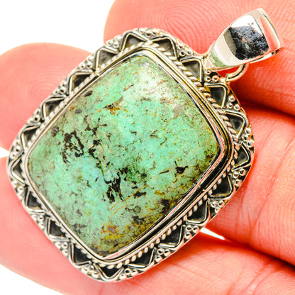 Tibetan Turquoise Pendants handcrafted by Ana Silver Co - PD30210