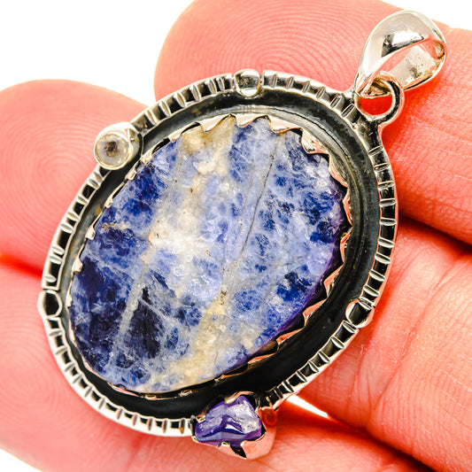 Sodalite Pendants handcrafted by Ana Silver Co - PD30211