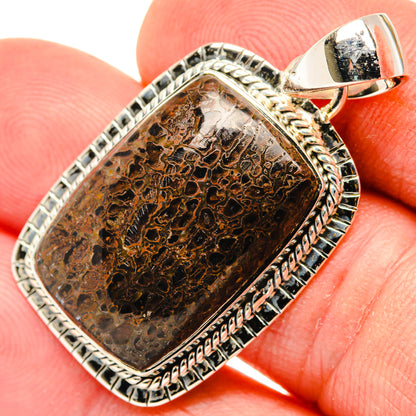 Dinosaur Bone Pendants handcrafted by Ana Silver Co - PD30214