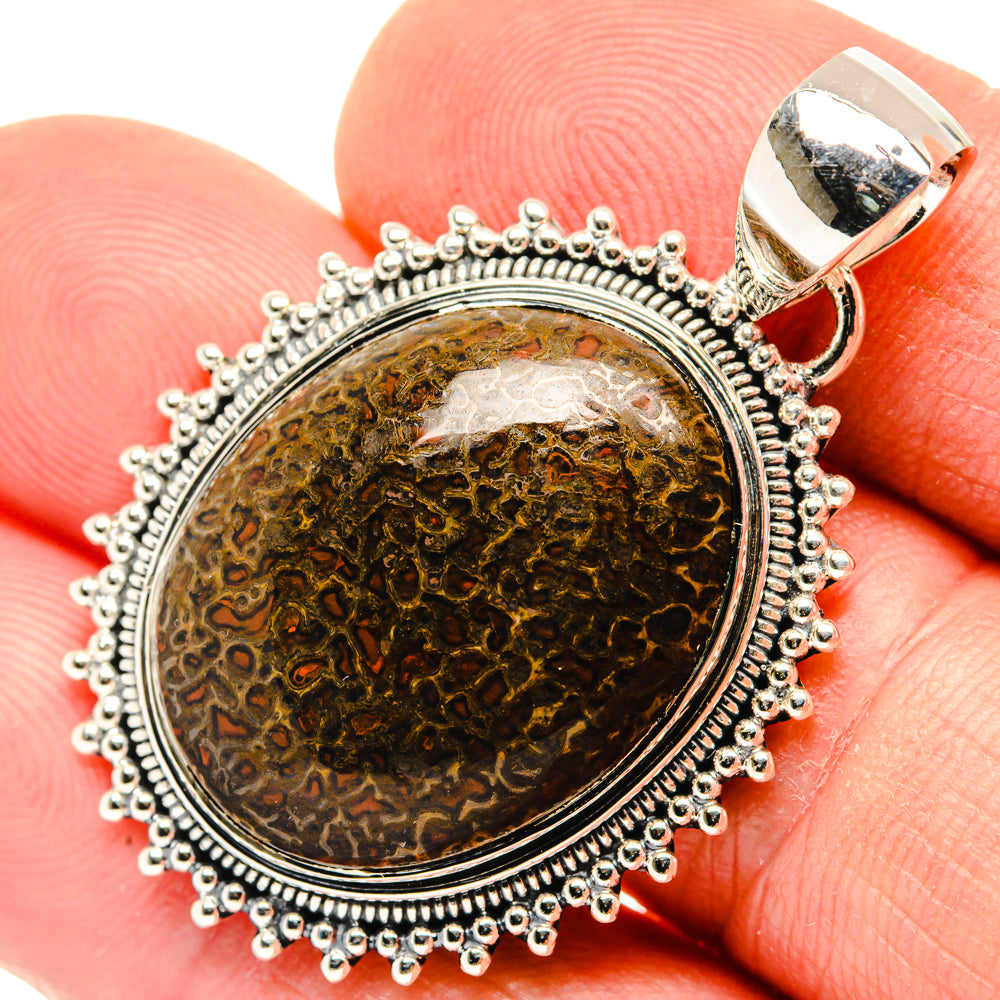 Dinosaur Bone Pendants handcrafted by Ana Silver Co - PD30215