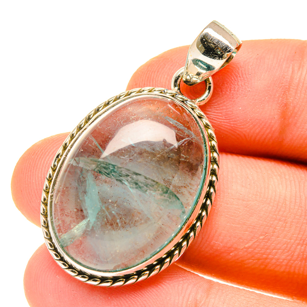 Blue Fluorite Pendants handcrafted by Ana Silver Co - PD3022