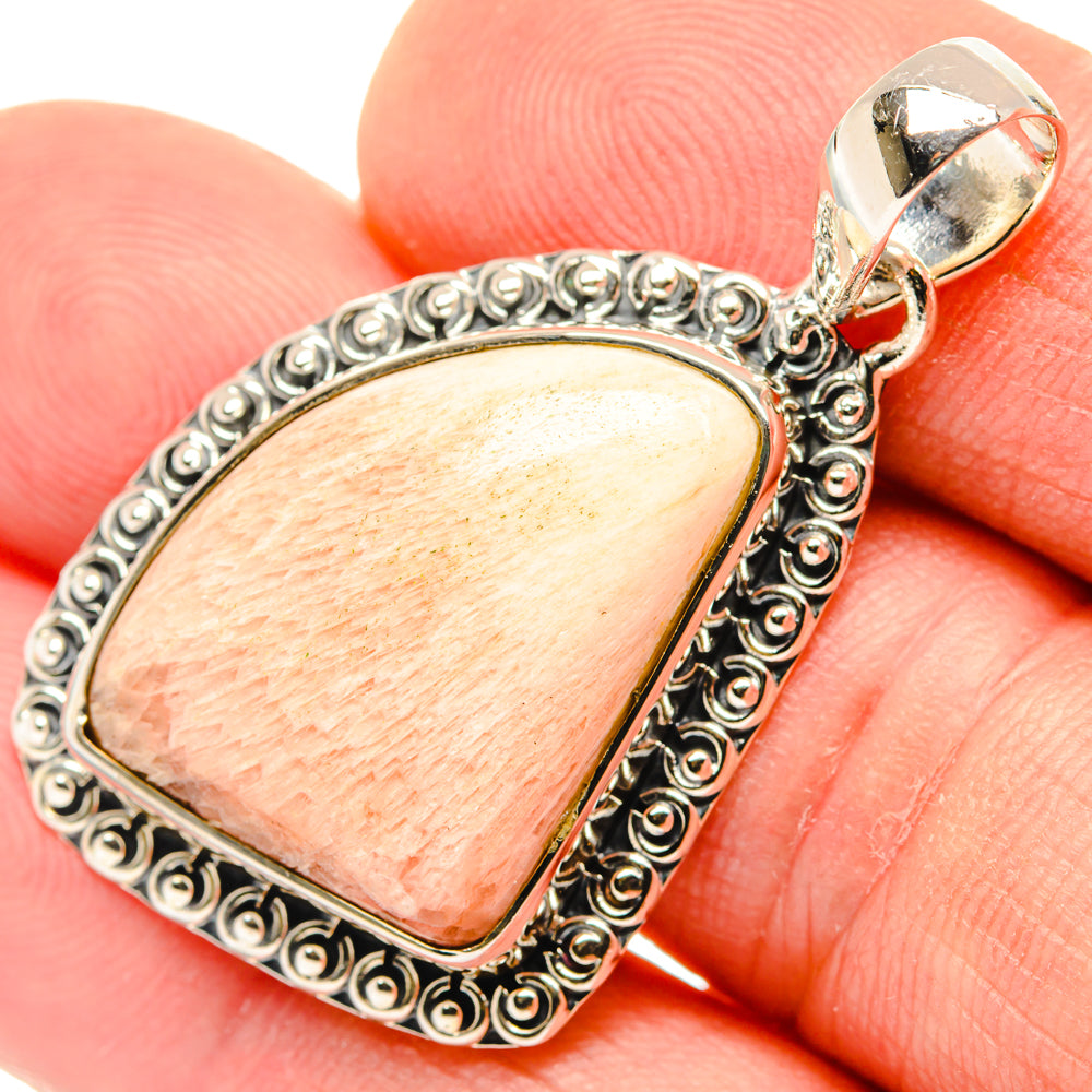 Scolecite Pendants handcrafted by Ana Silver Co - PD30221