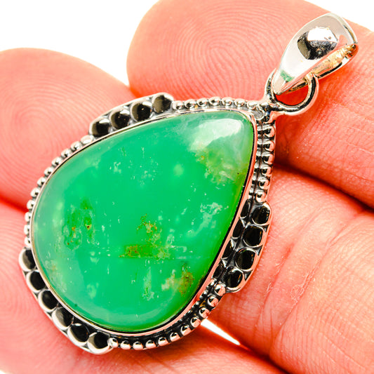 Chrysoprase Pendants handcrafted by Ana Silver Co - PD30223