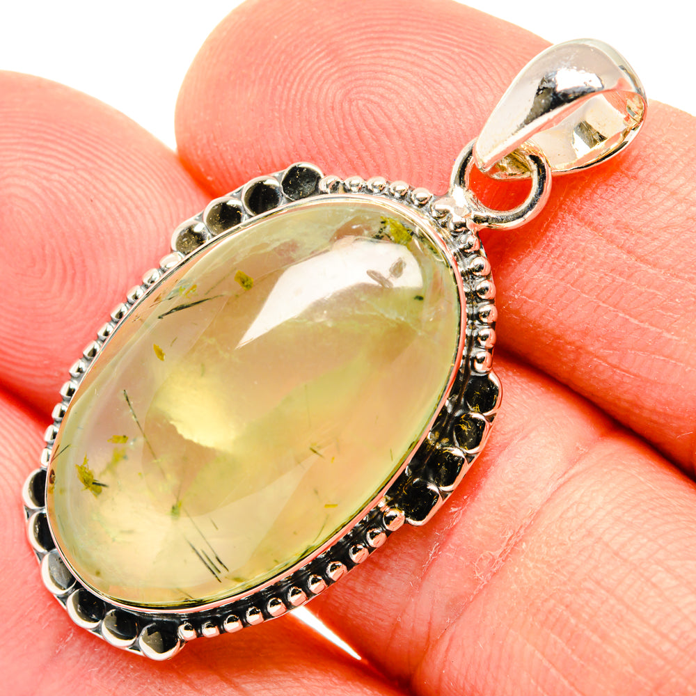 Prehnite Pendants handcrafted by Ana Silver Co - PD30229