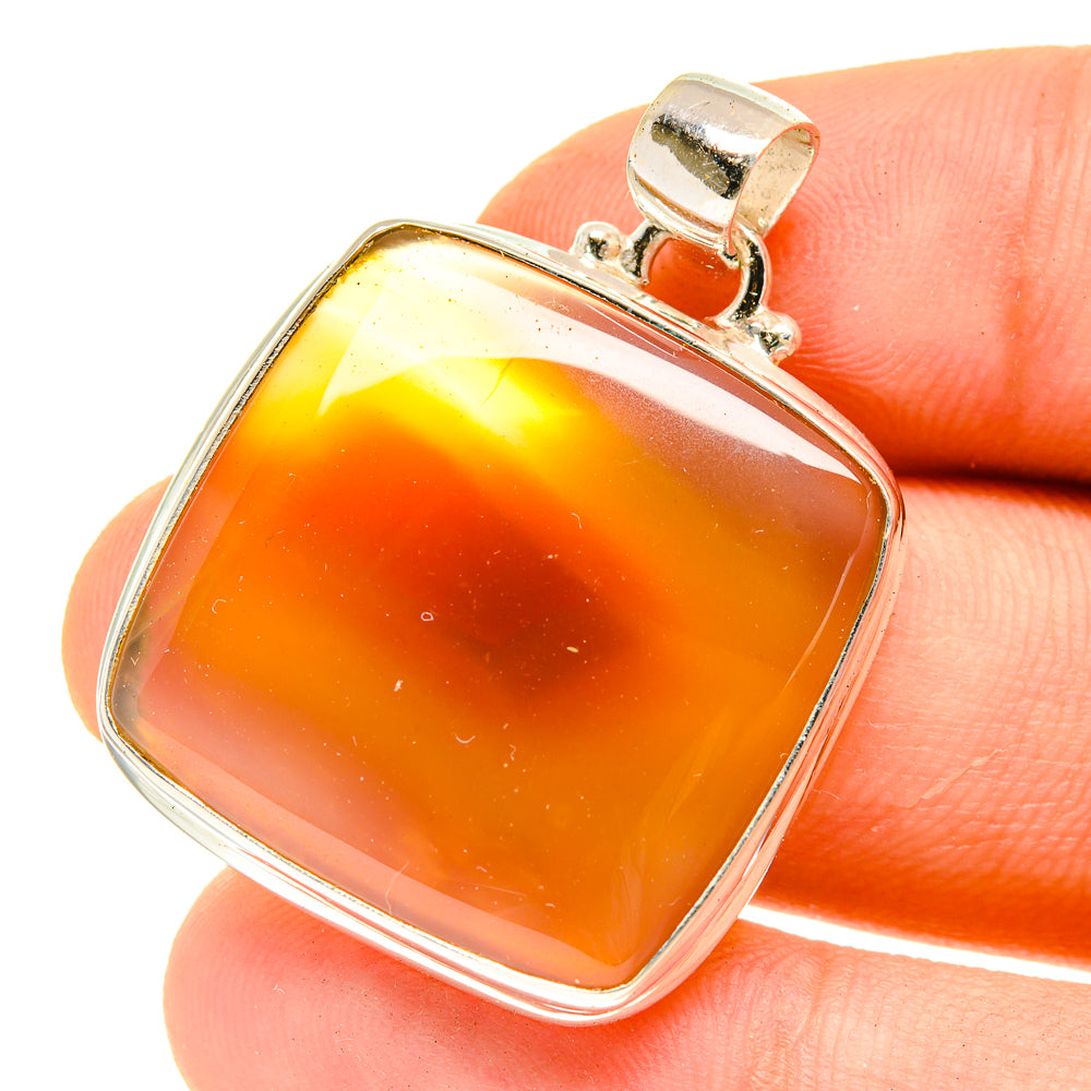 Botswana Agate Pendants handcrafted by Ana Silver Co - PD3023