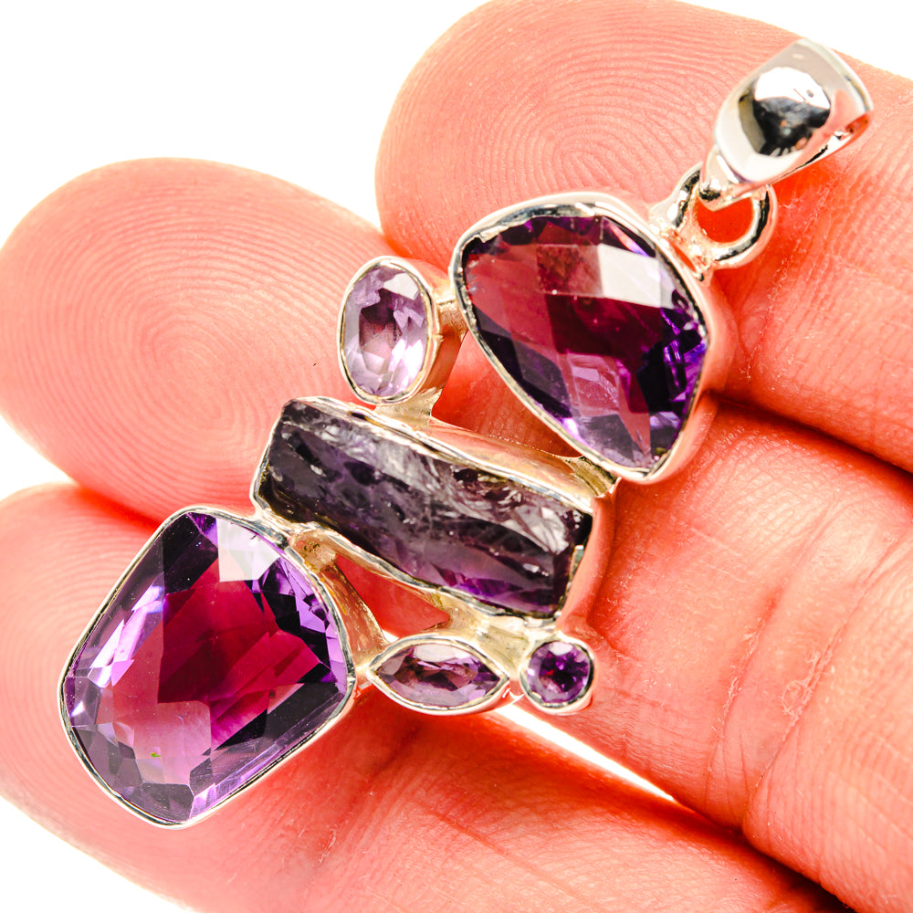 Amethyst Pendants handcrafted by Ana Silver Co - PD30235
