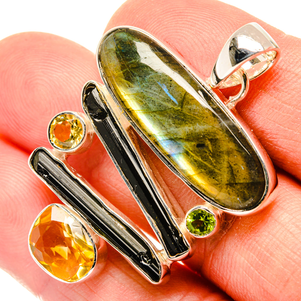 Labradorite Pendants handcrafted by Ana Silver Co - PD30238