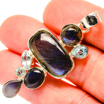 Labradorite Pendants handcrafted by Ana Silver Co - PD30239