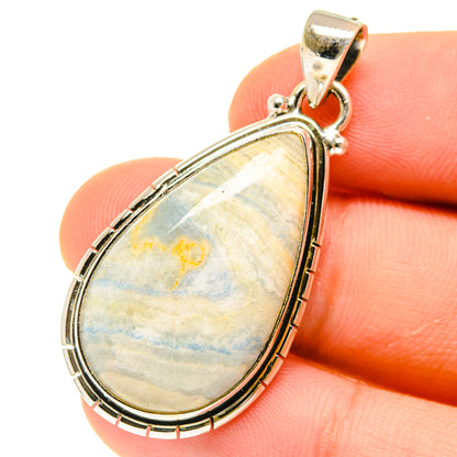 Blue Scheelite Pendants handcrafted by Ana Silver Co - PD3024