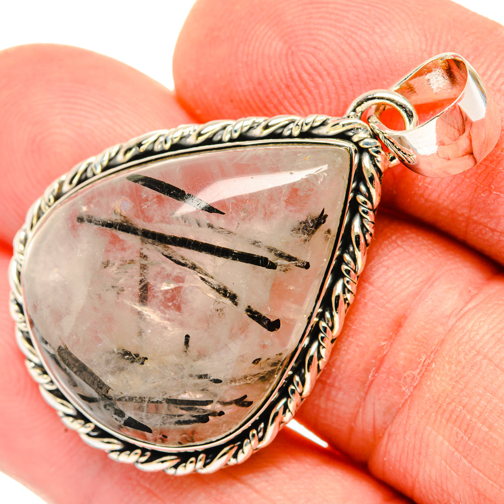 Tourmalinated Quartz Pendants handcrafted by Ana Silver Co - PD30241