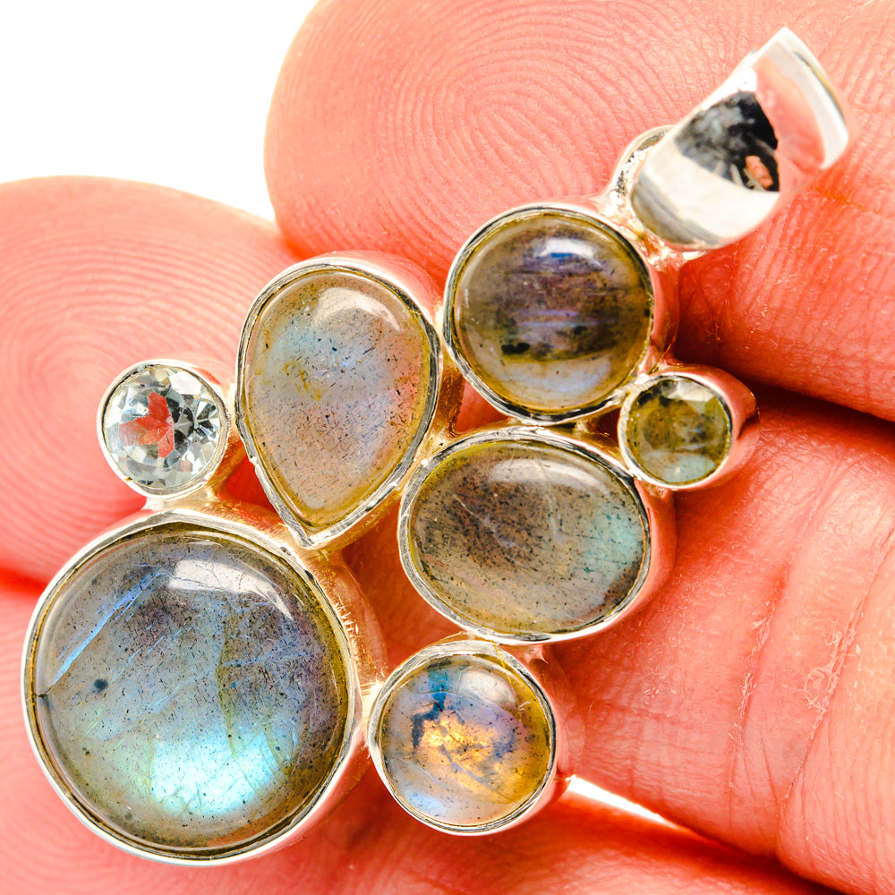 Labradorite Pendants handcrafted by Ana Silver Co - PD30243