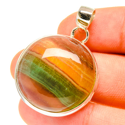 Green Fluorite Pendants handcrafted by Ana Silver Co - PD3025