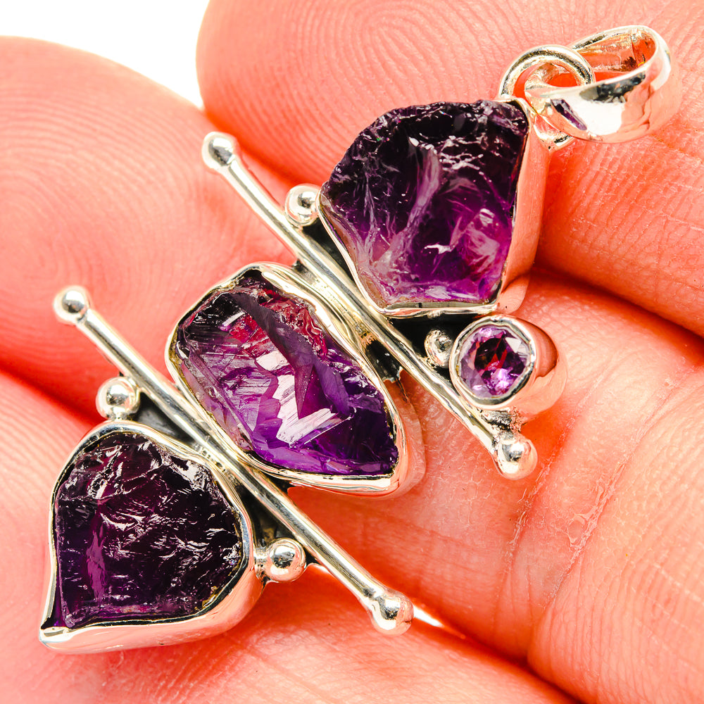 Amethyst Pendants handcrafted by Ana Silver Co - PD30254