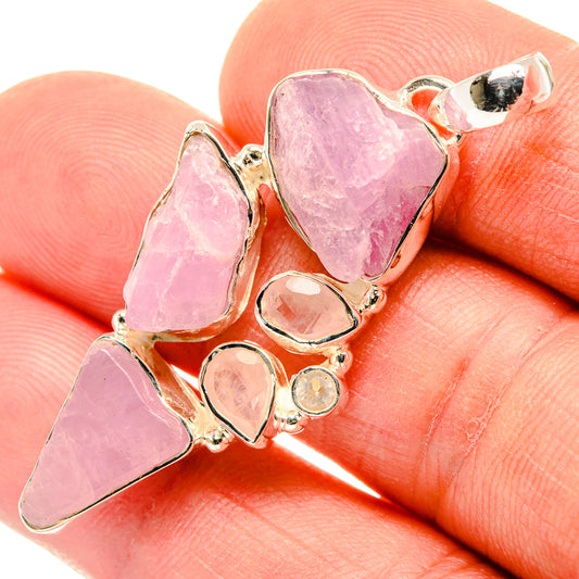 Kunzite Pendants handcrafted by Ana Silver Co - PD30256