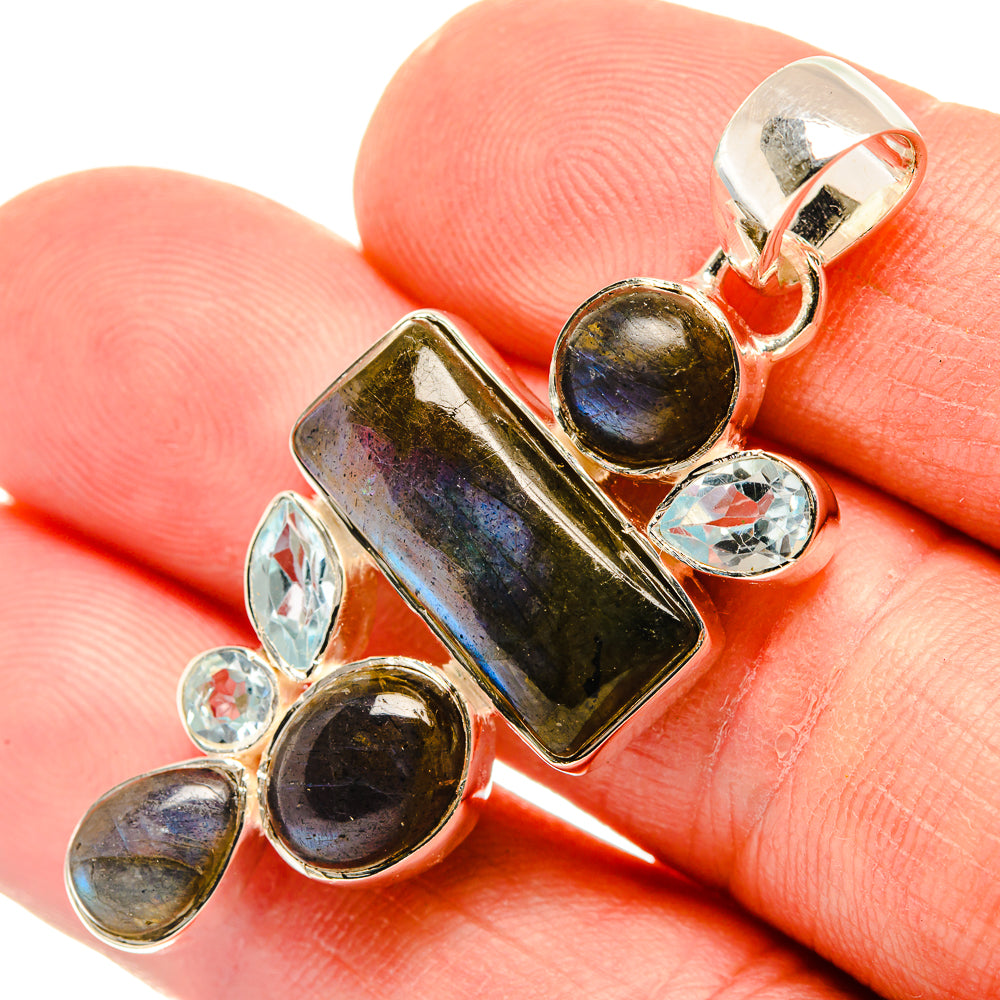 Labradorite Pendants handcrafted by Ana Silver Co - PD30257