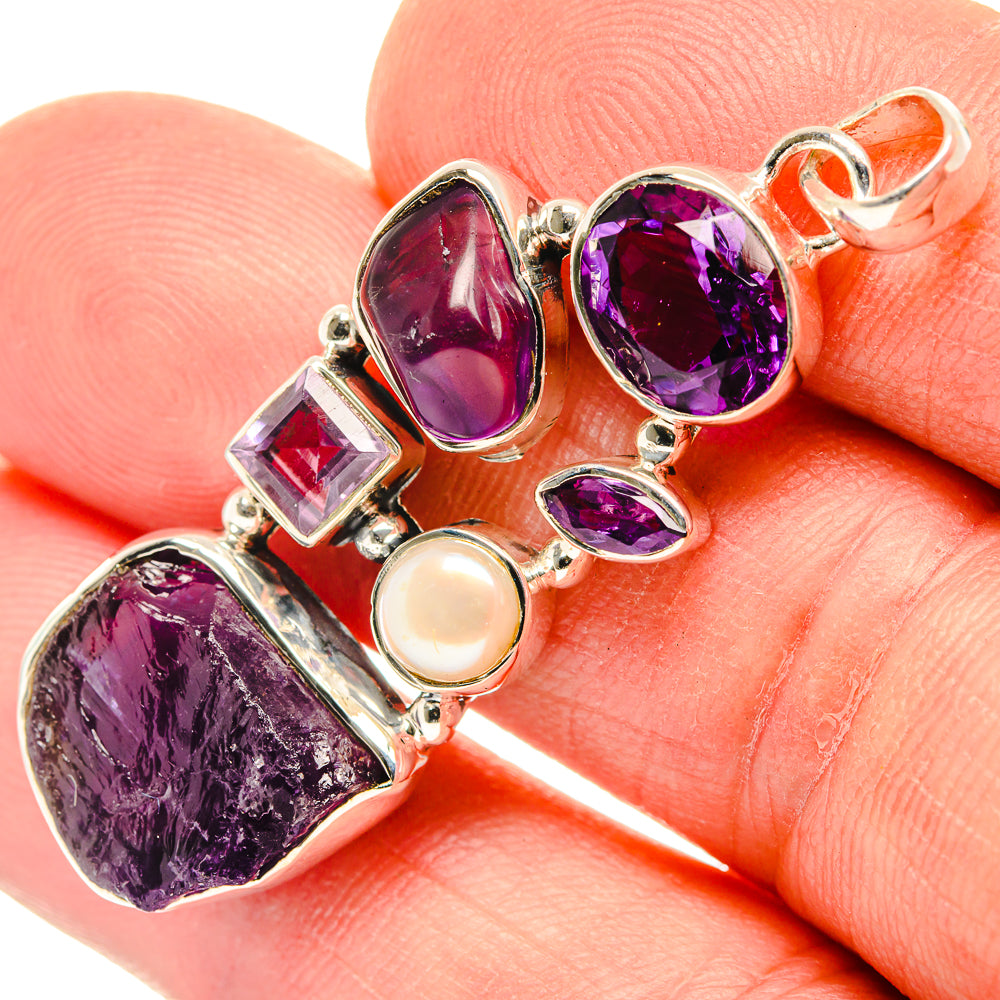 Amethyst Pendants handcrafted by Ana Silver Co - PD30258