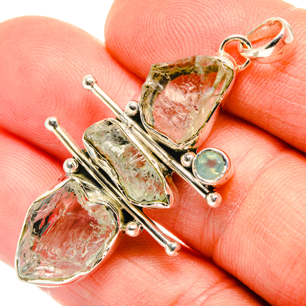 Aquamarine Pendants handcrafted by Ana Silver Co - PD30259