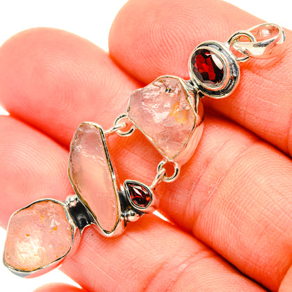 Rose Quartz Pendants handcrafted by Ana Silver Co - PD30270