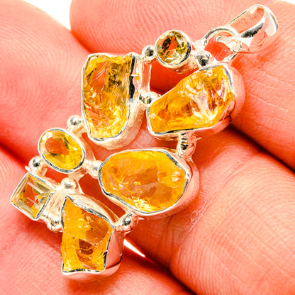 Citrine Pendants handcrafted by Ana Silver Co - PD30271