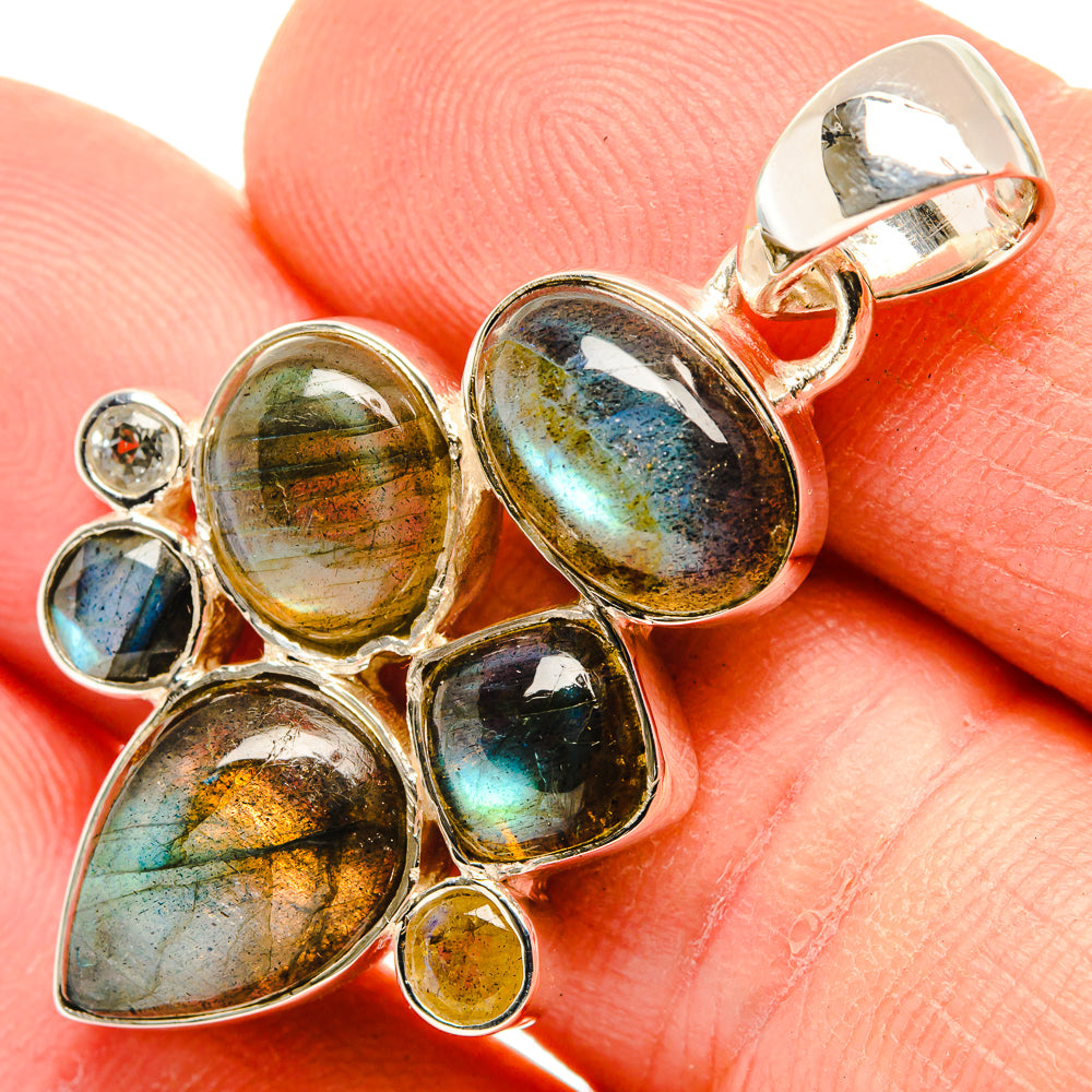 Labradorite Pendants handcrafted by Ana Silver Co - PD30278