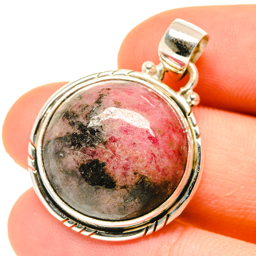Rhodonite Pendants handcrafted by Ana Silver Co - PD3028