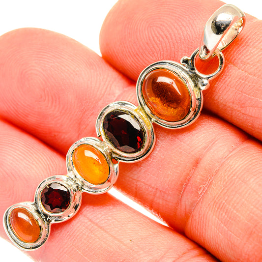 Carnelian Pendants handcrafted by Ana Silver Co - PD30305