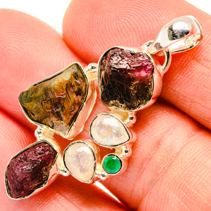 Pink Tourmaline Pendants handcrafted by Ana Silver Co - PD30308