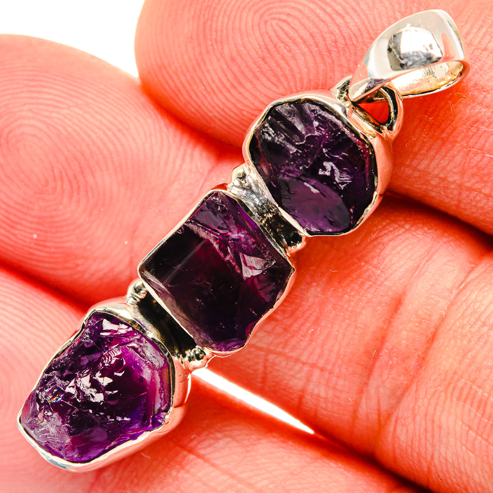 Amethyst Pendants handcrafted by Ana Silver Co - PD30309