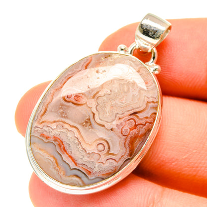 Crazy Lace Agate Pendants handcrafted by Ana Silver Co - PD3031