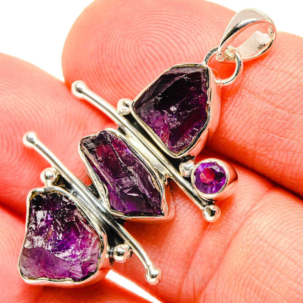 Amethyst Pendants handcrafted by Ana Silver Co - PD30310