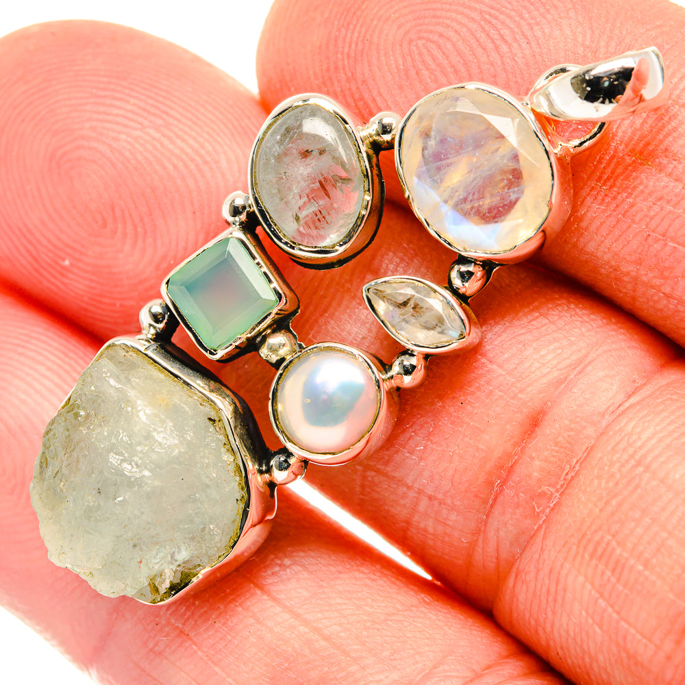Aquamarine Pendants handcrafted by Ana Silver Co - PD30322