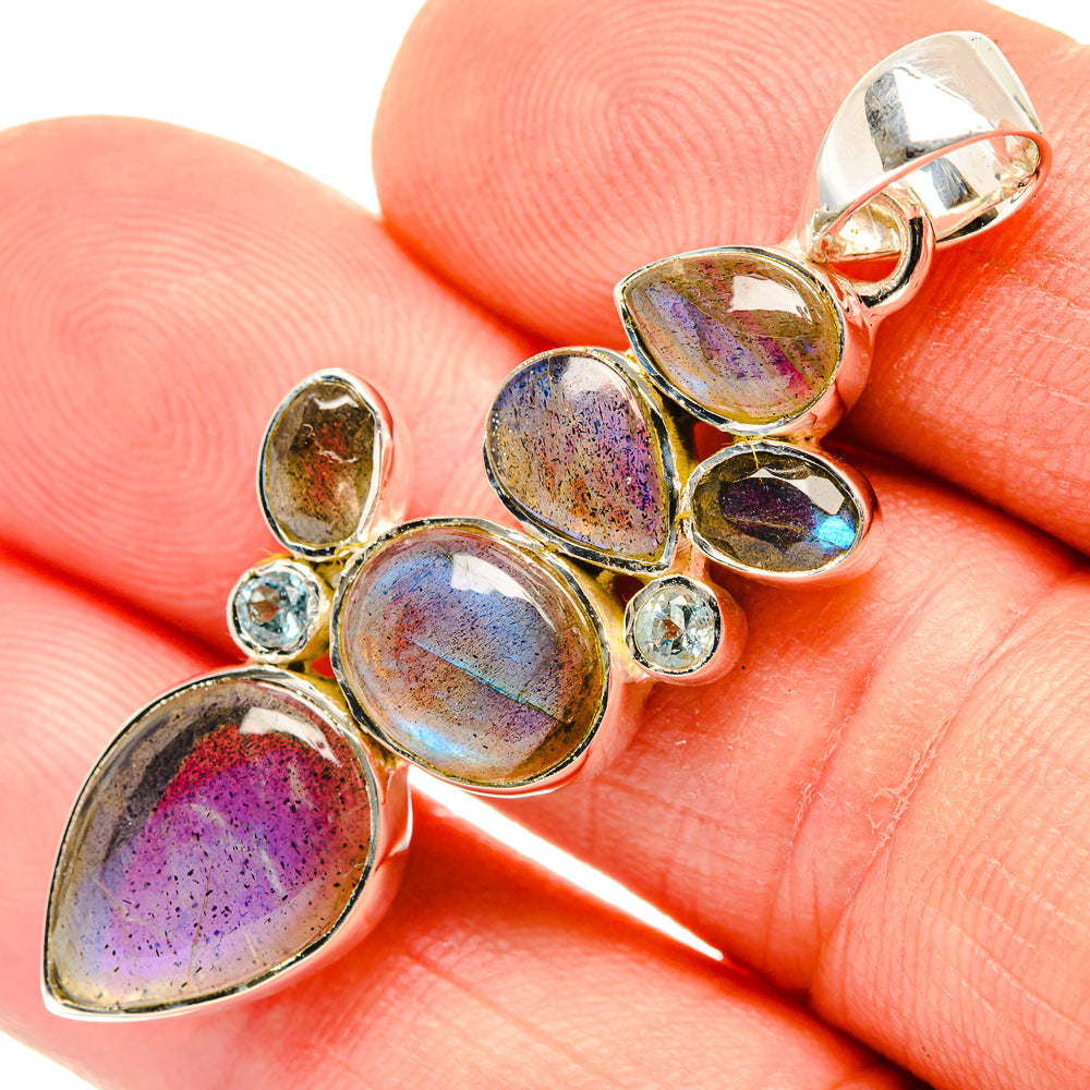 Labradorite Pendants handcrafted by Ana Silver Co - PD30324