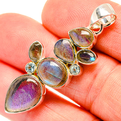 Labradorite Pendants handcrafted by Ana Silver Co - PD30324