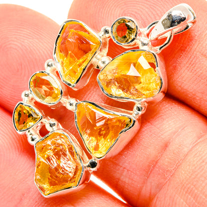 Citrine Pendants handcrafted by Ana Silver Co - PD30326