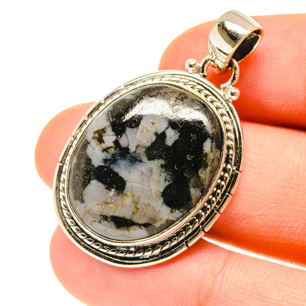 Gabbro Stone Pendants handcrafted by Ana Silver Co - PD3033