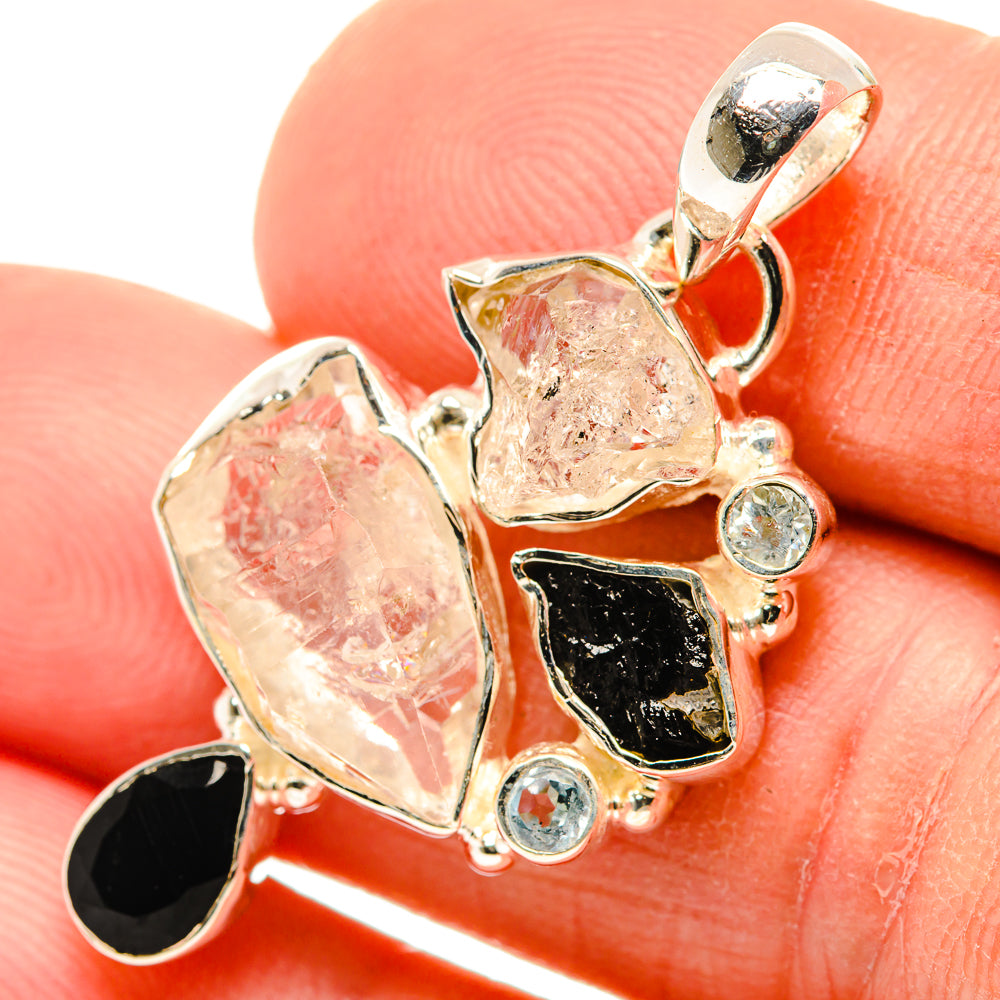 Rainbow Moonstone Pendants handcrafted by Ana Silver Co - PD30348