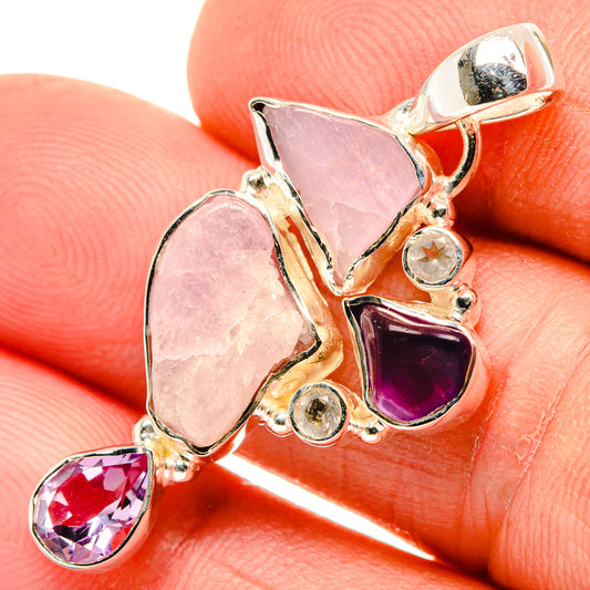 Kunzite Pendants handcrafted by Ana Silver Co - PD30350