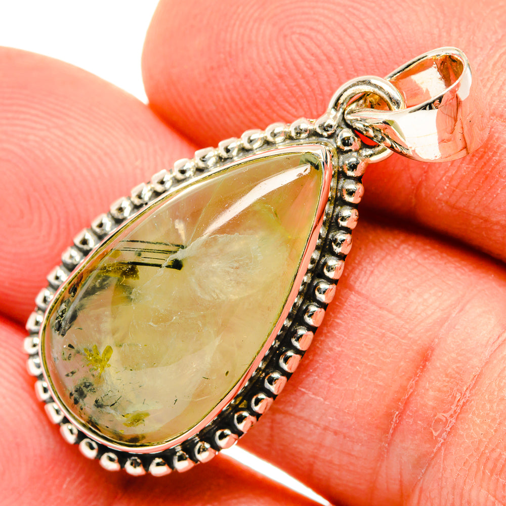 Prehnite Pendants handcrafted by Ana Silver Co - PD30352